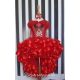 Asymmetrisches Kleid mit Rentieren