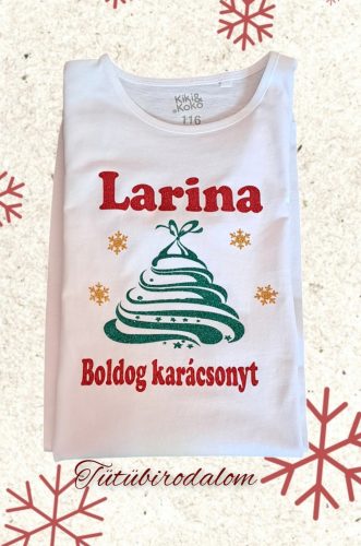 Karácsonyi body/poló kislányoknyak